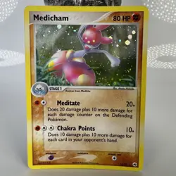 Medicham 10/101 Holo Hidden Legends Pokemon TCG Card LP - Image 1