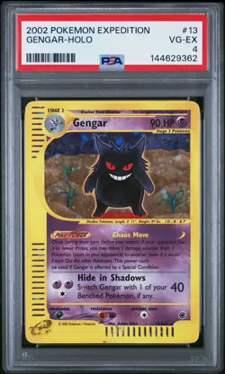 2002 POKEMON EXPEDITION #13 GENGAR-HOLO PSA 4 - Image 1