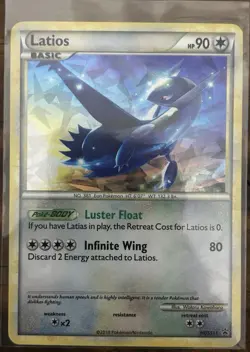 Latios Pokemon NM RARE HGSS11 Hgss Cosmos Holo Promo Basic 90 HP 2010 - Image 1