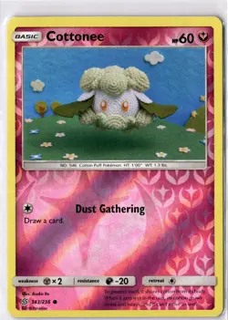 Cottonee 143/236 Common Unified Minds Pokemon Reverse Holo Near Mint - Image 1