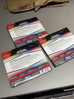 Pokemon TCG Prismatic Evolutions Tech Sticker Collection Blister Set of 3 Sealed - Image 3
