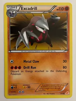 Excadrill 17/30 Pokemon TCG BW Trainer Kit (Excadrill) Non-Holo MP - Image 1