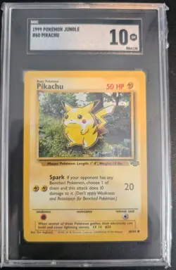 Pokemon Jungle Unlimited Pikachu #60 Graded SGC 10 - Image 1