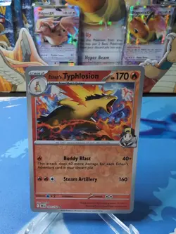 Ethan's Typhlosion 034/182 Rare Destined Rivals Pokemon Reverse Holo Near Mint - Image 1