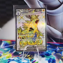 Tyranitar ex 211/197 Obsidian Flames Ultra Rare Full Art Pokemon TCG - Image 1