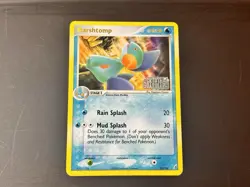 Pokemon Marshtomp 24/100 Reverse Holo EX Crystal Guardians NM Stamped 2006 - Image 1