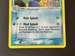 Pokemon Marshtomp 24/100 Reverse Holo EX Crystal Guardians NM Stamped 2006 - Image 4