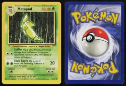 METAPOD 54/102 COMMON BASE SET UNLIMITED POKEMON MP - Image 3