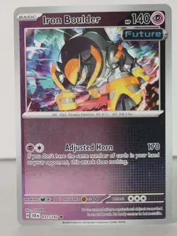 Iron Boulder - Stellar Crown - 071/142 - Pokemon TCG - Reverse Holo - W - Image 1