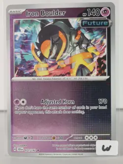 Iron Boulder - Stellar Crown - 071/142 - Pokemon TCG - Reverse Holo - W - Image 2