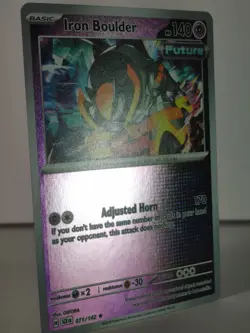 Iron Boulder - Stellar Crown - 071/142 - Pokemon TCG - Reverse Holo - W - Image 3