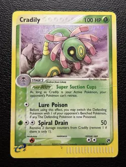 Pokemon TCG Cradily 3/100 Holo Rare Sandstorm Set HP - Image 1
