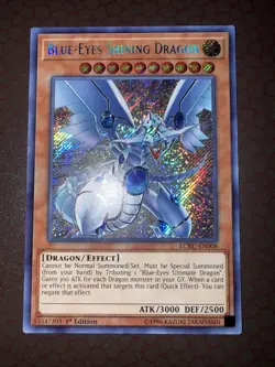 Yu-Gi-Oh! Blue-Eyes Shining Dragon -LCKC-EN008- Secret Rare - 1st Edition NM! - Image 2