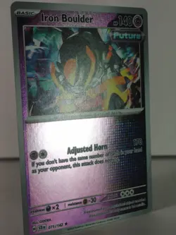 Iron Boulder - Stellar Crown - 071/142 - Pokemon TCG - Reverse Holo - X - Image 3