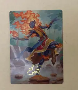 Ashling, Rekindled Art Card Gold-Stamped Signature Lorwyn Eclipsed NM MTG - Image 1