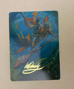 Sygg, Wanderwine Wisdom Art Card Gold-Stamped Signature Lorwyn Eclipsed NM MTG - Image 1