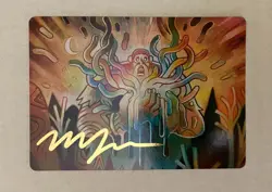 Aurora Awakener Art Card Gold-Stamped Signature Lorwyn Eclipsed NM MTG - Image 1