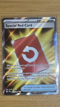Special Red Card 113/086 Me04: Chaos Rising Holo - Image 1