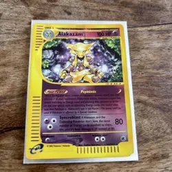 Pokemon TCG Alakazam Reverse Holo Card Expedition Base Set 33/165 - Image 2