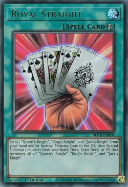 Yugioh BLCR-EN002 Royal Straight Ultra Rare 1st NM Englisch - Image 1