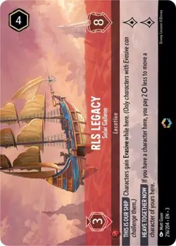 Lorcana RLS Legacy - Solar Galleon (Alternate Art) NM Holofoil Into the Inklands - Image 1