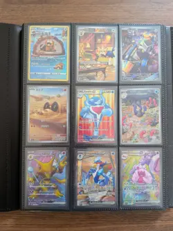 Pokemon Card Binder And Cards - 109 total cards - Over L300 market value - Image 1