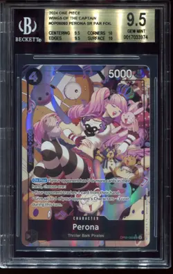 Perona OP06-093 SR BGS 9.5 Wings of the Captain One Piece Card - Image 1