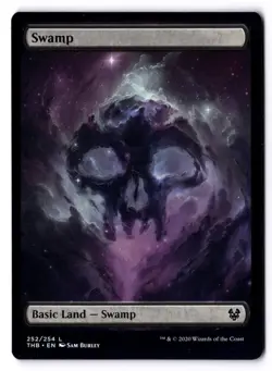 Swamp NM* FULL ART Theros Beyond Death ENGLISH 252/254 mtg -UnltdCards - Image 1