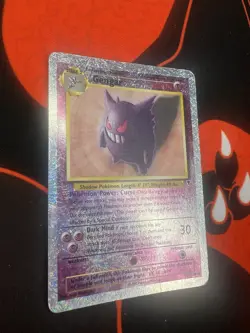 Pokemon Gengar Reverse Holo Rare Card 11/110 Legendary Collection - Image 2