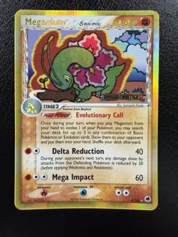 Pokemon TCG Meganium EX Dragon Frontiers 4/101 Reverse Holo Stamped MP - Image 1