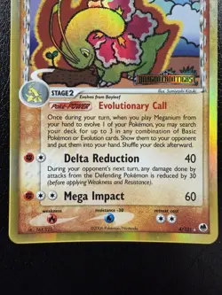 Pokemon TCG Meganium EX Dragon Frontiers 4/101 Reverse Holo Stamped MP - Image 3