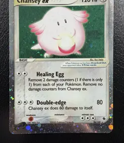 Chansey ex 96/109 Ex Ruby & Sapphire Rare Holo MP - Image 3