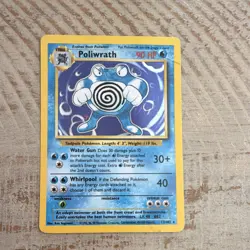 Wizards of the Coast Poliwrath Base Set Holo Rare 13/102 ENG 1999 90HP - Image 1