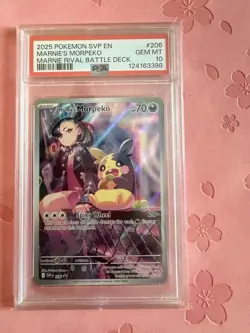 Pokemon Marnie's Morpeko 206 Scarlet & Violet Promo Holo Rare English PSA 10 - Image 1