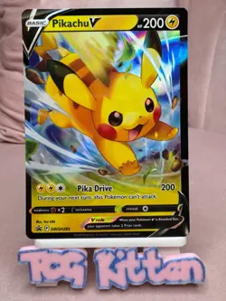 Pikachu V SWSH285 Ultra Rare Promo NM/M Pokemon TCG TCGKITTEN - Image 1