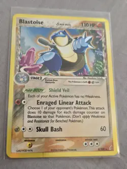 The Pokemon Company Blastoise Delta Species Holo Rare 2/100 Crystal Guardians - Image 1