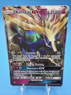 Pokemon Co. Xerneas GX 90/131 SM Forbidden Light Ultra Rare Full Art Holo 180HP - Image 1