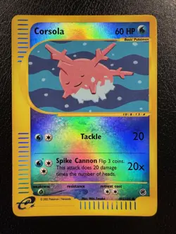 Corsola Reverse Holo 102/165 Pokemon Expedition LP - Image 1