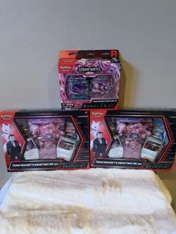 Pokemon TCG 2 X Team Rockets Mewtwo EX Box, Build & Battle Deck Bundle Lot New - Image 1