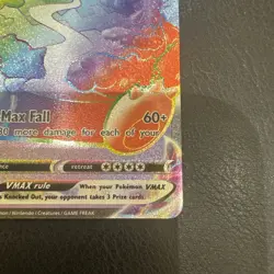 2020 Pokemon TCG - Snorlax Vmax Rainbow - Sword & Shield Secret Rare #206/202 - Image 4