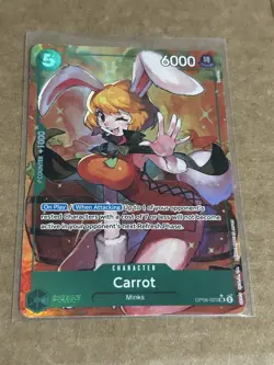 OP08-023 Carrot Two Legends One Piece Card Super Rare Foil CCG (Alt Art) NM - Image 1