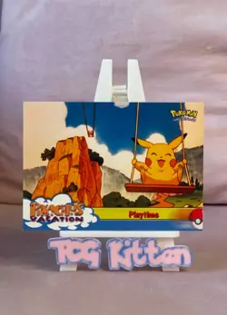 1999 Topps Pokemon - Playtime- #57 - Non-Holo - Pikachu's Vacation TCGKITTEN - Image 1