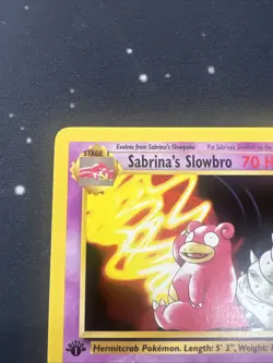 Sabrina's Slowbro 60/132 Pokemon TCG Gym Heroes 1st Edition NM Vintage 2000 2 - Image 2