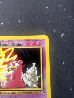 Sabrina's Slowbro 60/132 Pokemon TCG Gym Heroes 1st Edition NM Vintage 2000 2 - Image 3