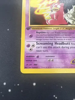 Sabrina's Slowbro 60/132 Pokemon TCG Gym Heroes 1st Edition NM Vintage 2000 2 - Image 5
