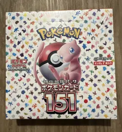 US Seller - Pokemon TCG Japanese 151 Booster Box Factory Sealed With Shrink Wrap - Image 1