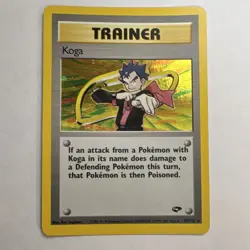 Pokemon TCG WotC Koga 19/132 Gym Challenge Holo Rare English - Vintage - Image 1