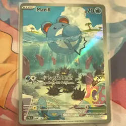 Pokemon TCG Marill 204/193 Illustration Rare Holo SV02 Paldea Evolved EN 2023 - Image 1