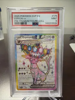 2025 Pokemon Scarlet & Violet Promos #175 Espeon Ex Full Art PSA 9 - Image 1