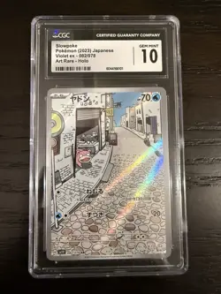 The Pokemon Company Slowpoke 082/078 Sv1v Art Rare Holo Jap CGC 10 - Image 1